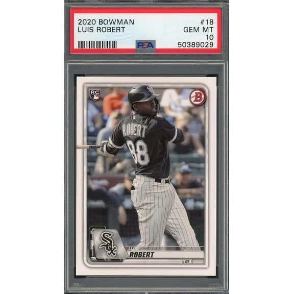Luis Robert 2020 Bowman Baseball Rookie Card RC #18 Graded PSA 10 GEM MINT