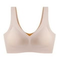 thumbnail image 5 of Women's Seamless V-Neck Bralette - Comfortable Wire-Free Sleep & Lounge Bra, 5 of 7