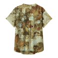 thumbnail image 6 of Women's Short Sleeved Shirt, Daily Fashion Printed Button Top, Chest Pocket Cardigan, 6 of 7
