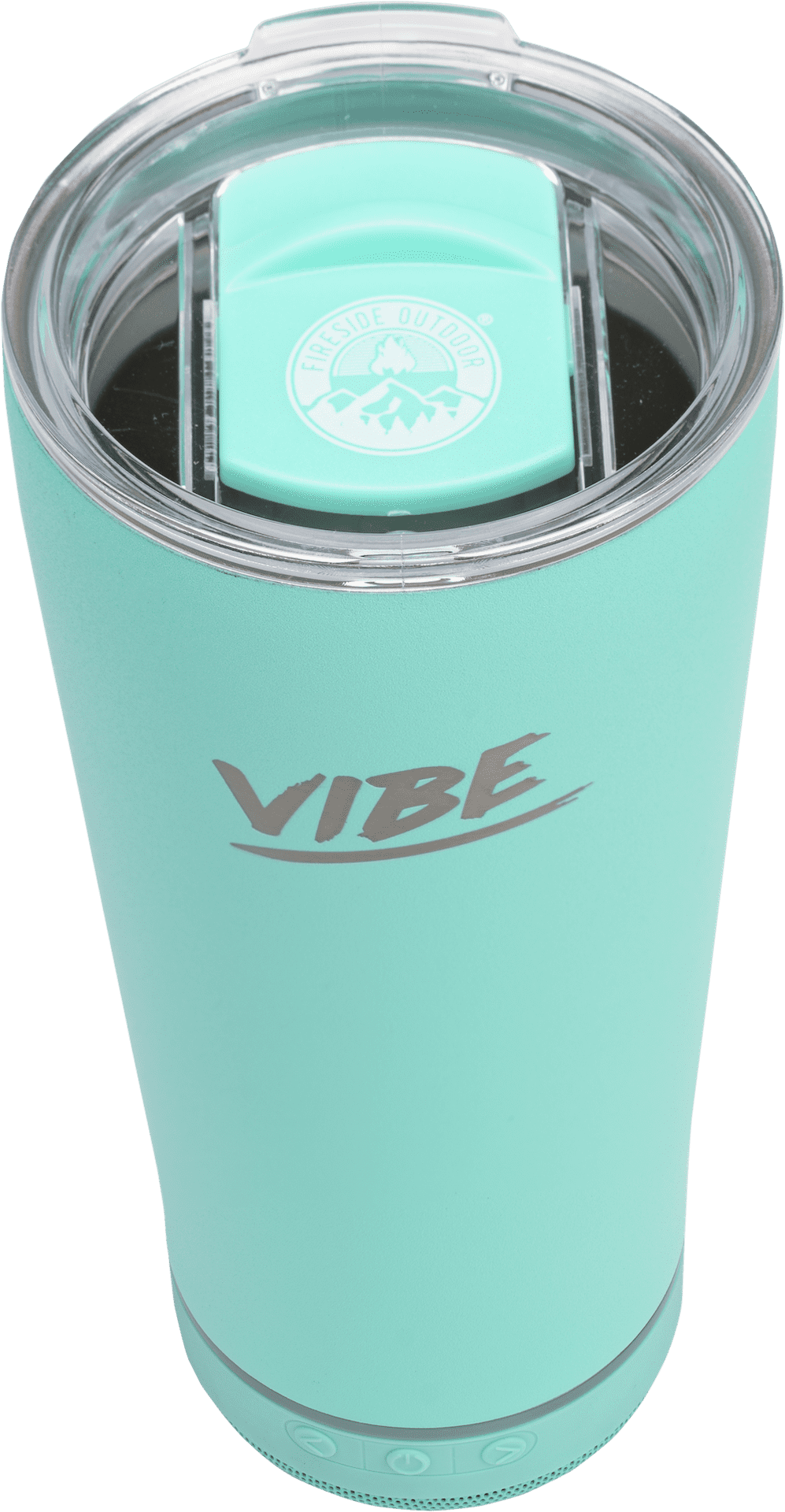 Vibe Tumbler W/Speaker Attachment Imprinted Dark Green 28 Oz
