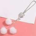 thumbnail image 4 of Car Hanging Bling Accessories,Happon Bling Car Accessories for Women, Car Bling Rear View Mirror Hanging Car Ornament,Car Interior Hanging Pendant Charm Ornament Pendant for Women (White), 4 of 7