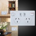 thumbnail image 3 of Placa de suministro de punto de alimentación para el hogar con enchufe de pared AU australiano doble USB, 3 of 8