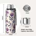 thumbnail image 7 of 20 Oz Pioneer Flower Coffee Tumbler Double Wall Insulated Stainless Steel Water Bottle | Metal Reusable Thermoses Flask with Cup Cap | Leak & Sweat Proof with Anti-Dust Lid, 7 of 7