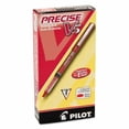 thumbnail image 2 of Pilot Precise V5 Roller Ball Pen, Stick, Extra-Fine 0.5 mm, Red Ink, Red Barrel, Dozen, Each, 2 of 3