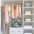 thumbnail image 4 of Yayeee Collapsible Cube Storage Bin with Lid Fabric Closet Decorative Basket with Handles, Sunshine Goldfish, 4 of 7