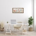 thumbnail image 2 of Stupell Industries Pastel Spring Florals Botanical & Floral Painting Brown Floater Framed Canvas Art Print Wall Art, 31 x 14, 2 of 9