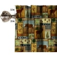 thumbnail image 5 of Rustic Moose Deer Valance, Vintage Bear Cottage Country Style Rustic Cabin Mountain Farmhouse Windows Curtain Valance for Study Bedroom Living Room, One Panel 54x18in, 5 of 6