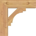 thumbnail image 3 of Ekena Millwork 3 1/2"W x 16"D x 16"H Merced Block Smooth Bracket, Western Red Cedar, 3 of 4