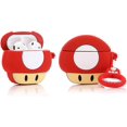 thumbnail image 1 of (hongos) Funda de silicona para Airpods compatible con Airpods 1 y 2 Funda divertida y linda con dibujos animados en 3D [Serie de anime de juegos], 1 of 3