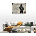 thumbnail image 5 of Football Decor Wall Art Inspirational Quotes Sports Football Player Boy Pictures Wall Decor Football Life Lessons Canvas Painting Prints Artwork Decorations Framed for Bedroom School Gym 16"x12", 5 of 6