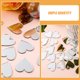 thumbnail image 2 of 100 espejos artesanales autoadhesivos con forma de corazón, mini azulejos acrílicos para espejo, para manualidades, álbumes de recortes, enmarcar y decorar paredes, 2 of 8