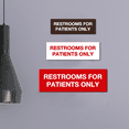 thumbnail image 3 of Basic Restrooms For Patients Only Sign(Ivory/Dark Brown) - Small, 3 of 5