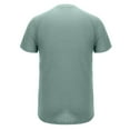 thumbnail image 5 of Men's Henley Shirts Short Sleeve Waffle Casual Basic Tees Classic Henley Summer Solid T Shirts with Pocket, 5 of 6