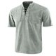 thumbnail image 1 of Camisetas Elvqul Hombre Verde Algodón Playa Manga Corta sin Estampado Solapa, 1 of 3