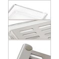 thumbnail image 5 of Clear Glass Soap Dish with SUS304 Stainless Steel Tray Rectangular Soap Holder for Bathroom Counter, Shower, Kitchen, 5 of 12