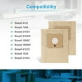 thumbnail image 4 of HBFAGFB 4122 Replacement Vacuum Bags for Bissell 4122, 2154, 2154A, 2154W, 2154C, 1668, 1668C, 1668W, Zing Canister Vacuum Cleaner Parts, #2138425, 213-8425, 4 of 6