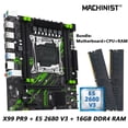 thumbnail image 2 of MACHINIST X99 Motherboard kit with Intel Xeon E5 2680 V3 CPU + DDR4 8GBx2 2133MHz Dual-Channel RAM Set Computer Combo X99 PR9, 2 of 4