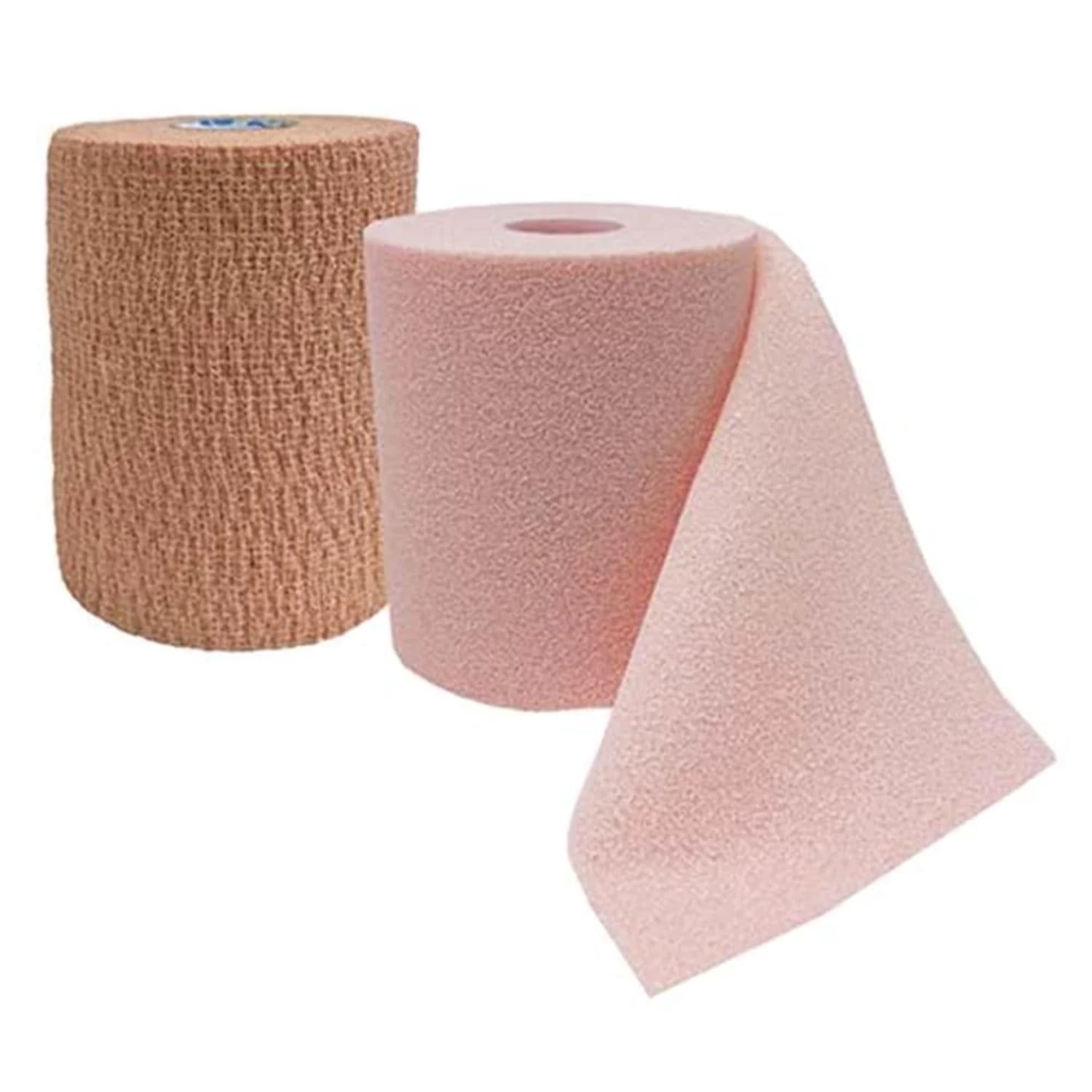 CoFlex TLC 2-Layer Compression Bandage System, 4 Inches x 6 Yards (Layer 1) & 4 Inches x 7 Yards (Layer 2), 25 to 30mmHg, Self-adherent/Pull-on Closure, 1 Count