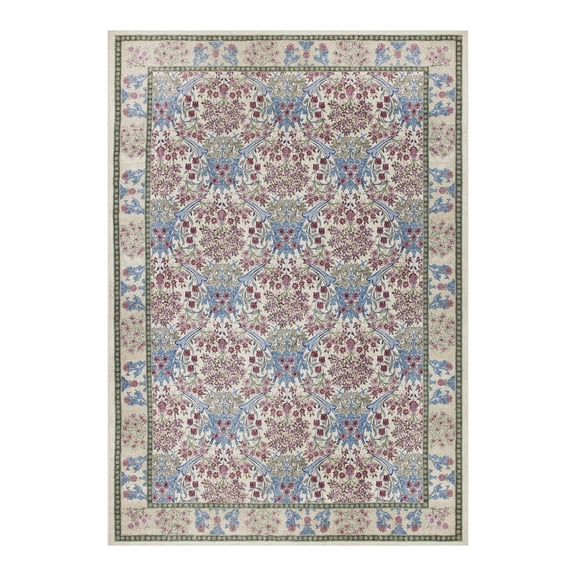 Better Homes & Gardens Beige Hannah Flowing Floral 7' x 10' Area Rug