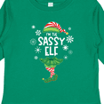 thumbnail image 4 of Inktastic Funny Christmas I'm the Sassy Elf with Shoes and Hat Boys or Girls Long Sleeve Toddler T-Shirt, 4 of 5