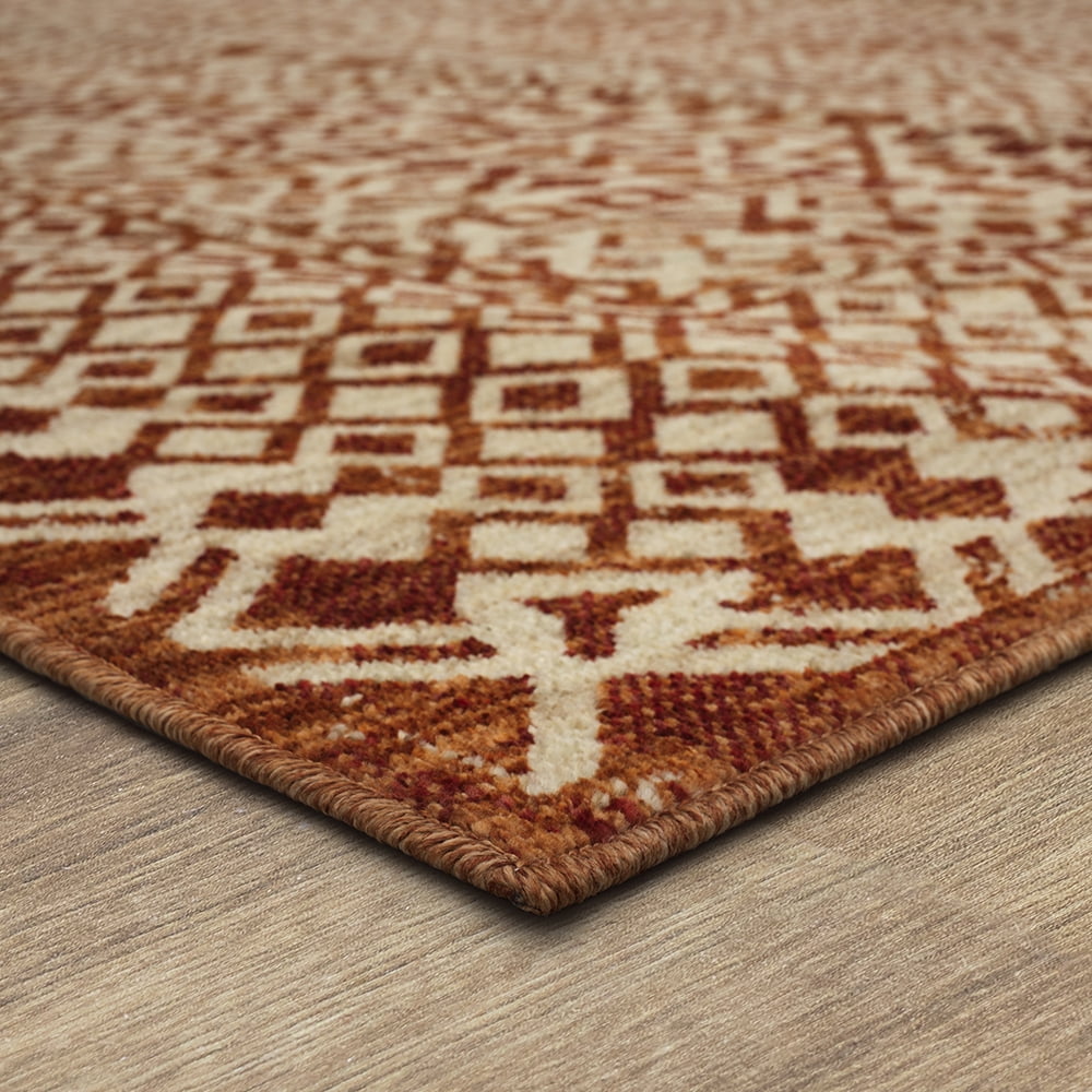 Mohawk Home Townsent Woven Indoor Area Rug, Spice, 4' x 6'