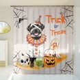thumbnail image 3 of Trick or Treat Labrador Retriever Funny Mummy Cosplay Pumpkin Candy Basket Shower Curtain Lab Dog Lover Gifts Waterproof Bathroom Bathtub Curtain - 12016, 3 of 5