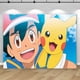 thumbnail image 4 of Telones de fondo para fiesta de Pokémon rojos, fondo para fiesta de primer cumpleaños de niño, Ash Ketchum, Pocket Monster, estudio fotográfico, pancarta, accesorios de decoración, 4 of 4