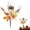 A, variant on Fall Faux Shrub for Outdoor, UV Resistant Mum Flowers Topiary Balls with Ground Spike,Fall Fake Bushes Tree for Porch Garden Pathway Autumn Decor Style A
