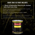 thumbnail image 2 of Restoration Shop - Chasis Black (Gloss) Acrylic Enamel Auto Paint - Quart Paint Color Only - Single Stage High Gloss, 2 of 5