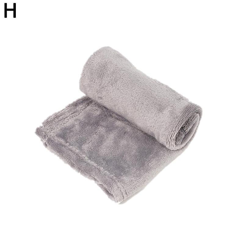 70*100cm Sofa/air/bedding Throw Double Faced Travel Flannel Blanket V4E5 