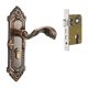thumbnail image 5 of Manilla de puerta de estilo europeo, juego de manillas de puerta vintage para el hogar y metal decorativo Estilo A, 5 of 9