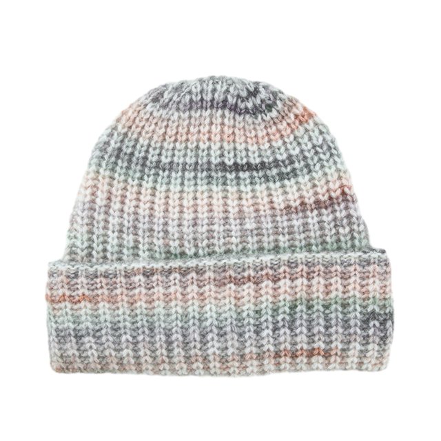 CSChome Cold Weather Hat Unisex Winter Hat - Striped Color Matching High Elastic Knitted Soft