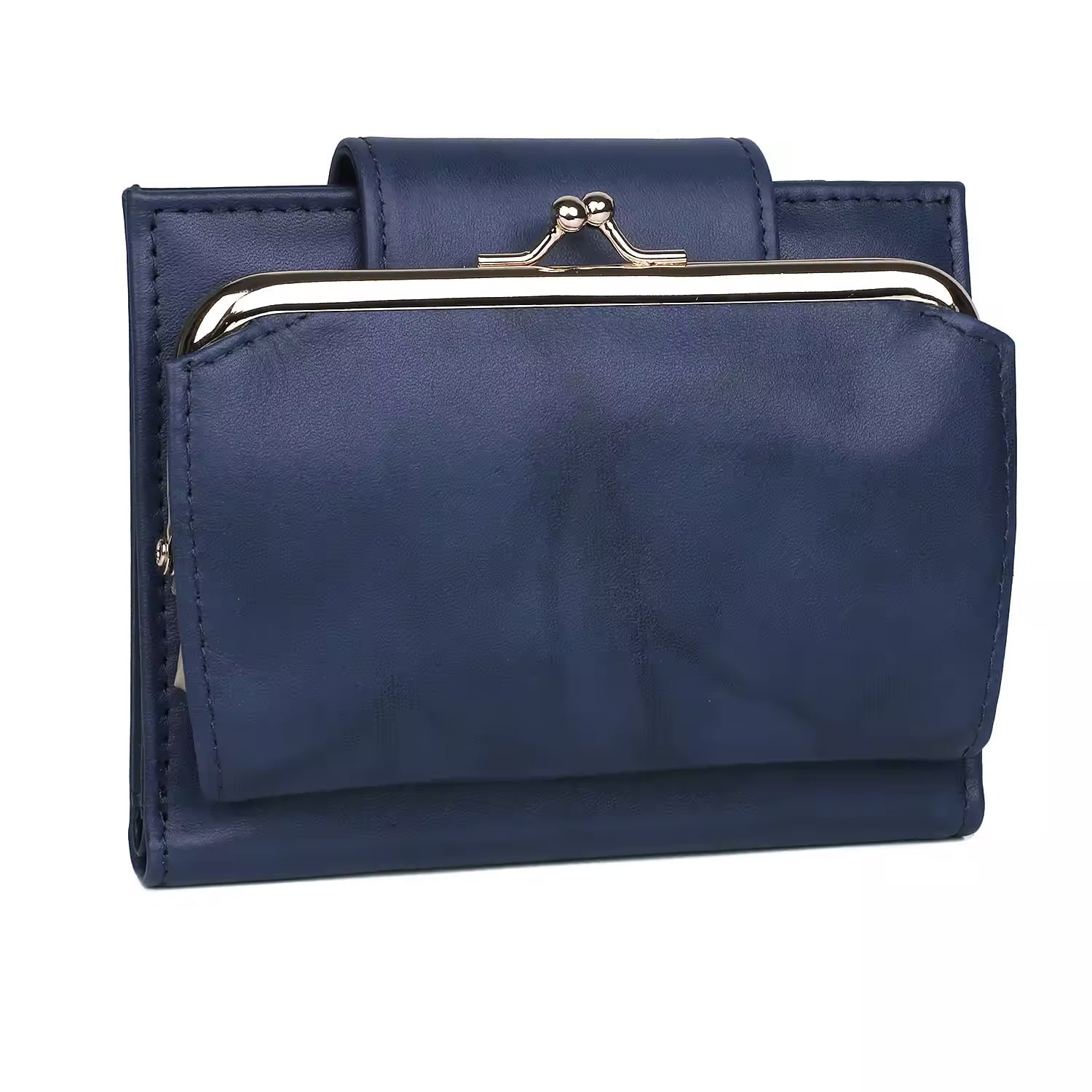 Julia Buxton Heiress Cardex™ Mahogany Leather Wallet - 7 Card Slots, ID Window, 5 Place Checkbook - View #5