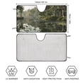 thumbnail image 2 of Front Windshield Sunshade Accordion Folding Style Auto Shade for Car Truck SUV Van Blocks UV Rays Sun Visor Protector Easy Setup Keeps Your Vehicle Cool - 55 x 30 inches, 2 of 8
