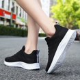 thumbnail image 4 of Women Lightweight Walking Sneakers Breathable Knit Lace Up Casual Athletic Shoes, 4 of 11