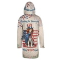 thumbnail image 2 of Democratic Brittany Spaniel Making Woof Count Election 2024 All Over Print 3D Hooded Duffle Toggle Coat Brittany Dog Lover Gifts Idea - 01001, 2 of 6