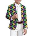 thumbnail image 4 of JAJAHO Boys Carnival Suit Jackets Long Sleeve Button-Front Slim Fit Stretch Blazer 3-14 Years Kids Festive Formal Party Coat, 4 of 4