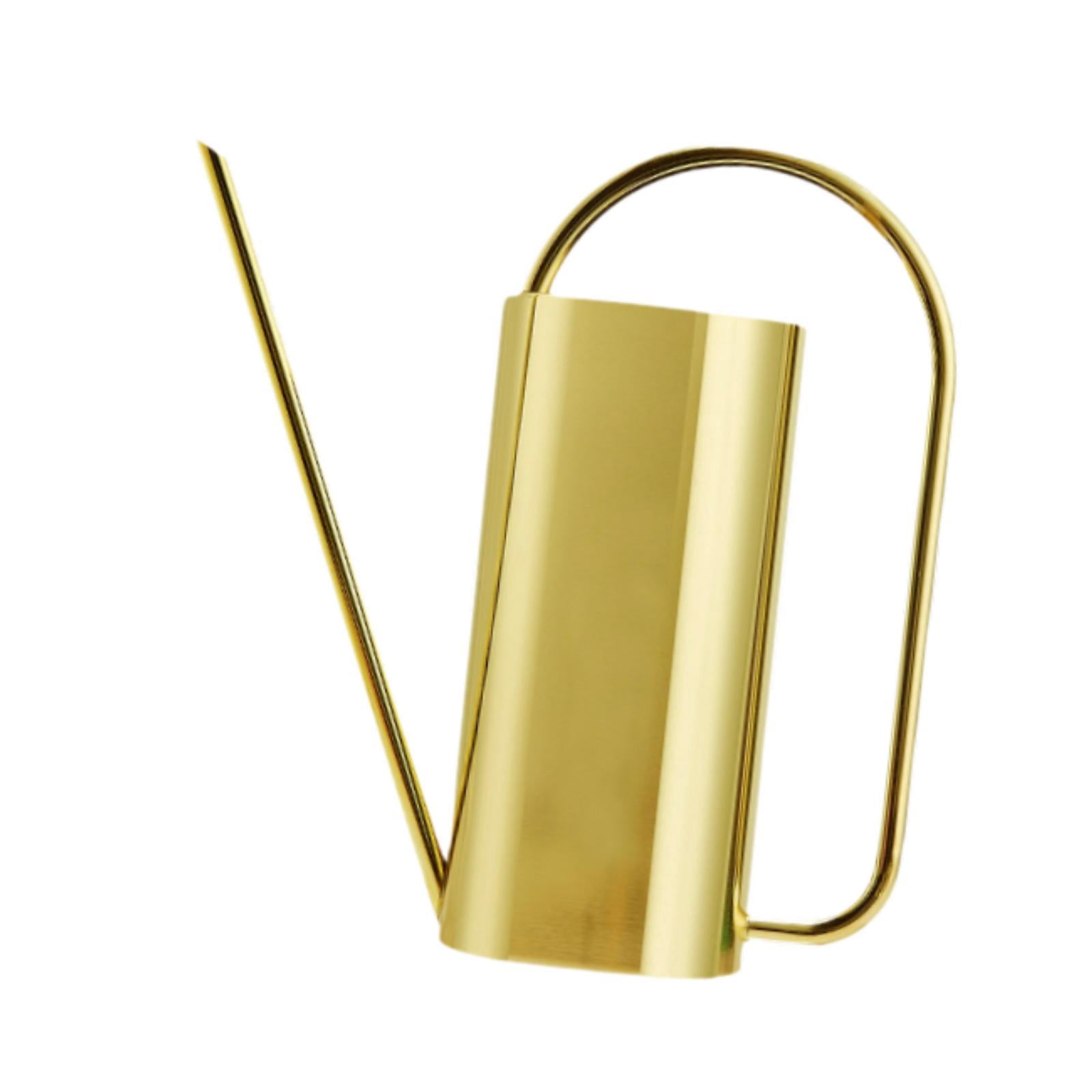 MAGIDEAL 1500 ml Indoor Watering Can Long Mouth for Indoor Houseplants Indoor Outdoor Golden
