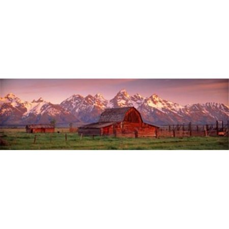 Barn Grand Teton National Park WY USA Poster Print by - 36 x 12