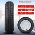 thumbnail image 3 of 5.30-12 6PR 2 Pack Trailer Tire with 12" Rim 5 Lug On 4.5" Load Range C, 3 of 6