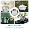 thumbnail image 3 of Mobutofu 1Pack Stainless Steel Cooking Pot Easy to Clean Round Bottom for Camping, 3 of 7