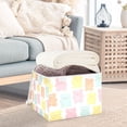 thumbnail image 3 of Yayeee Collapsible Cube Storage Bin with Lid Fabric Closet Decorative Basket with Handles, Cute Gummy Bears Pattern, 3 of 7