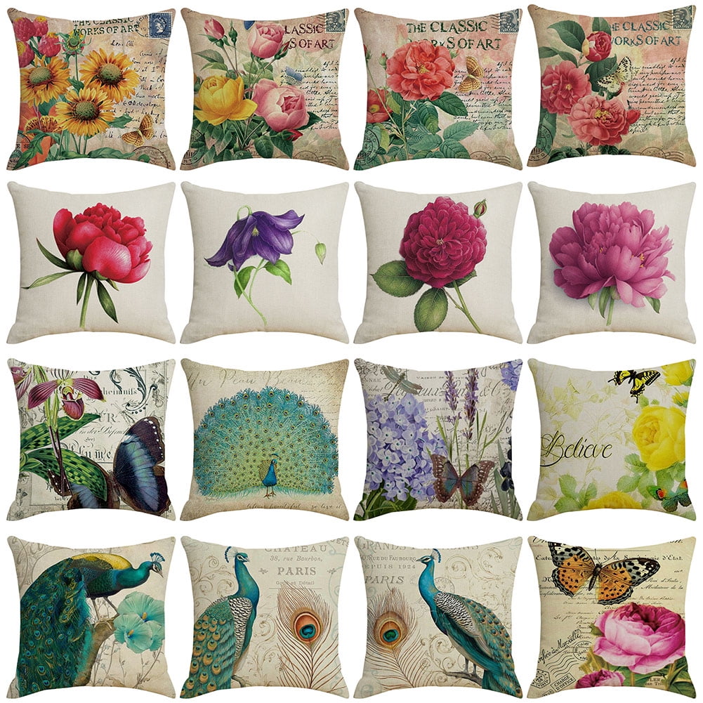 Spring Home Accent Details about   Floral Purple Tulips Standard Size Pillow Sham 
