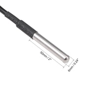 DS18B20 Temperature Sensor - Waterproof Digital Thermal Probe Temp Sensor - 1M Length - 10Pcs