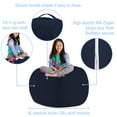 thumbnail image 3 of Posh Creations Bean Bag Stuffable Cover - Toy Organizer, Soft Cover, Kids, 4 ft , Navy, 3 of 3