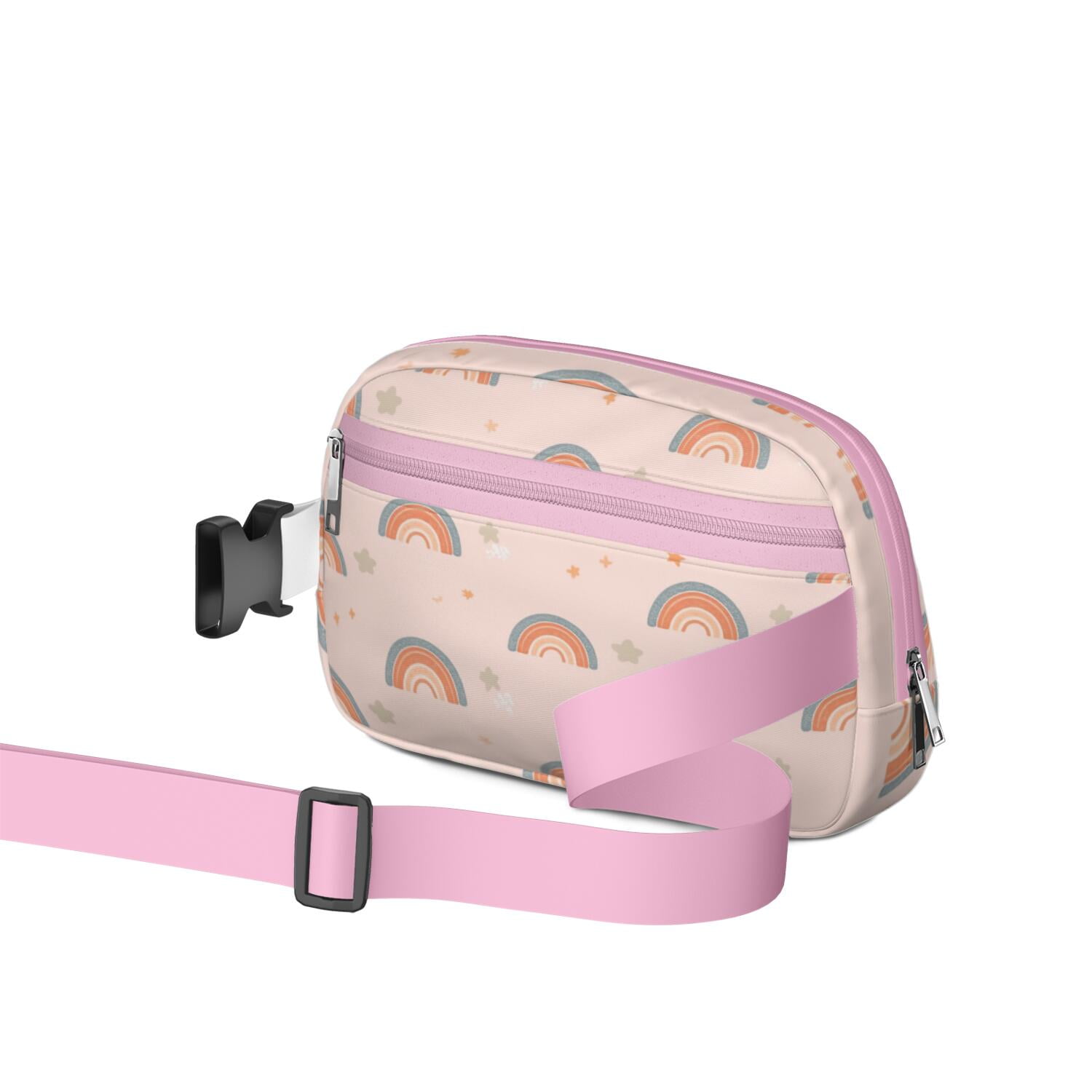 Belt Bag for Men&Women HandsFree Running Belt for Jogging with Adjustable Strap for Outdoors Workout Traveling Rainbow Cartoon Sporty Waist Pack