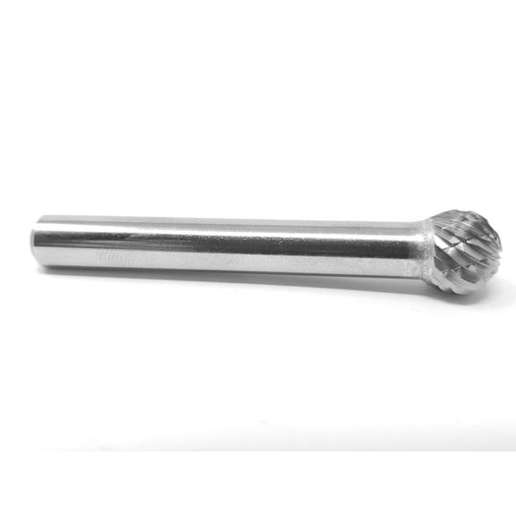 SD-3 Double Cut Ball Shape 3/8" Carbide Burr Bur Tool Die Grinder Bit 1/4" Shank