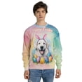 thumbnail image 4 of Happy Easter Great Pyrenees with Bunny Ear Headband and Flowers All Over Print 3D Sweatshirt Unisex Merch Pyr Dog Lover - 13001, 4 of 6