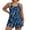 Z11 Navy, variant on Erwazi Plus Size Tankini Swimsuits for Women Floral Printed Beach Daily Swimming Wear 2 Piece Bathing Suit