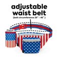 thumbnail image 3 of Riñonera Tipsy Elves con bandera de Estados Unidos y portavaso desmontable, 3 of 5